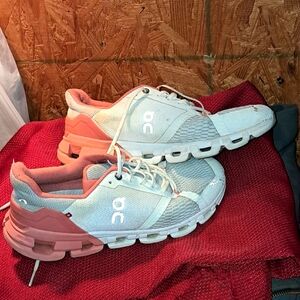 On Running Women's Athletic Shoes - White and Pink